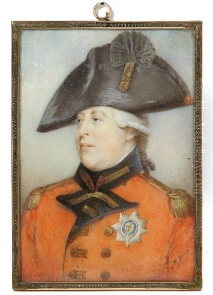 King George Iii Oil Painting by Henry Bone