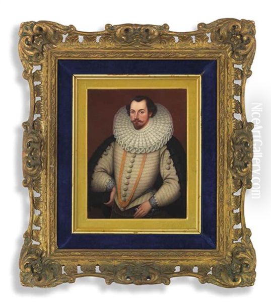 Sir Martin Frobisher (c. 1535 Or 1539 - 1594), Privateer, Explorer And Naval Commander Oil Painting by Henry Bone