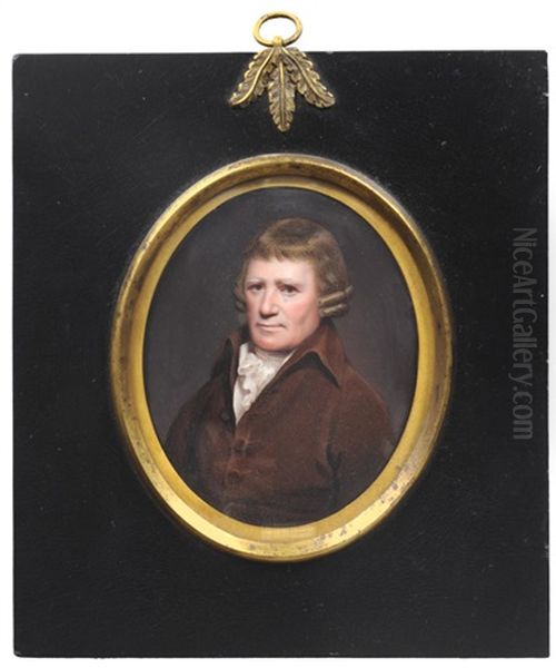 Portrait Miniature Of Samuel Whitbread The Elder Oil Painting by Henry Bone