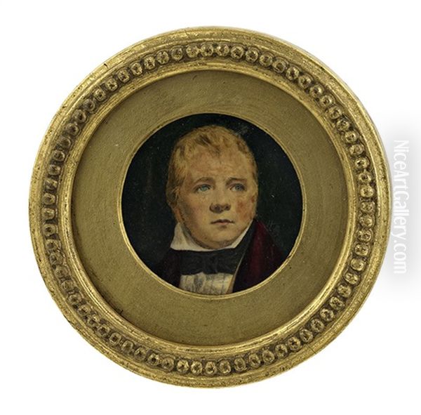 Sir Walter Scott Oil Painting by Henry Bone