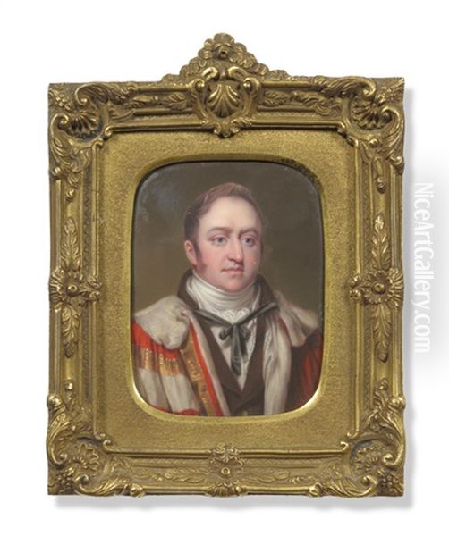 James Walter Grimston, Earl Verulam (after William Owen) Oil Painting by Henry Bone