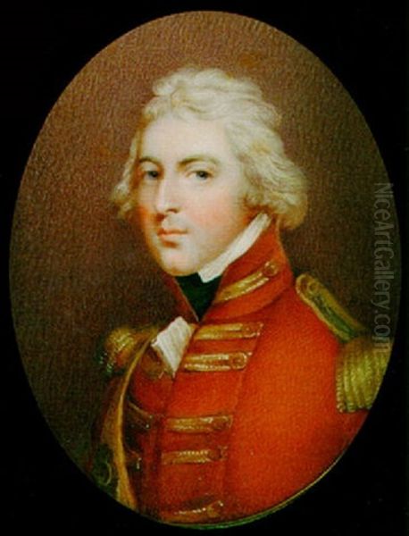 A Portrait Of Richard Colley Wellesley, First Marquess Wellesley Oil Painting by Henry Bone