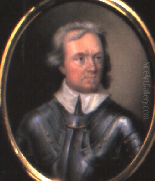 Portrait Of Oliver Cromwell Oil Painting by Henry Bone