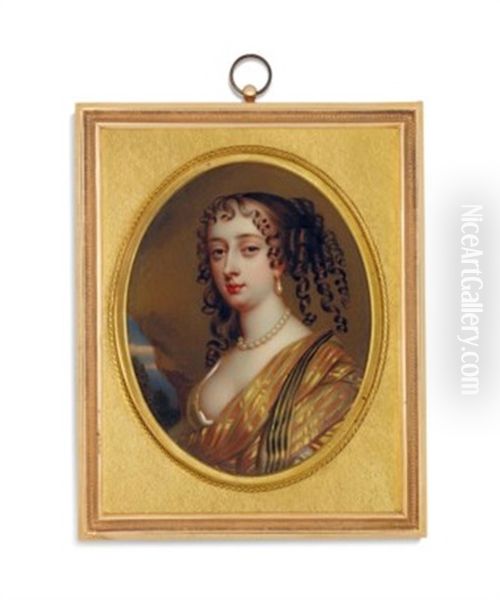 Barbara Villiers, Countess Of Castlemaine, Later Duchess Of Cleveland (1640-1709) Oil Painting by Henry-Pierce Bone