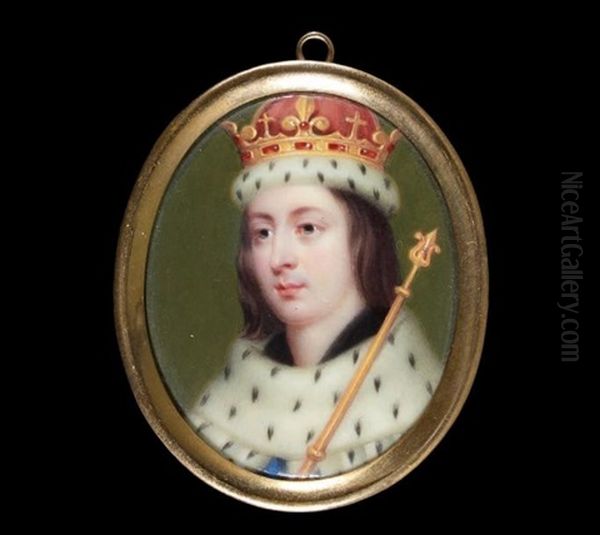 Portrait D'edward Iv, Roi D'angleterre Oil Painting by Henry-Pierce Bone