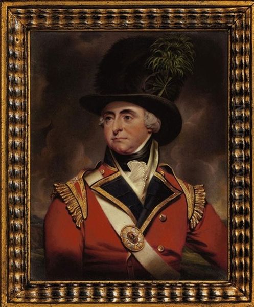 General Robert Manners In The Uniform Of The Light Company Of The 3rd (scots) Regiment Of Foot Guards Oil Painting by Henry-Pierce Bone