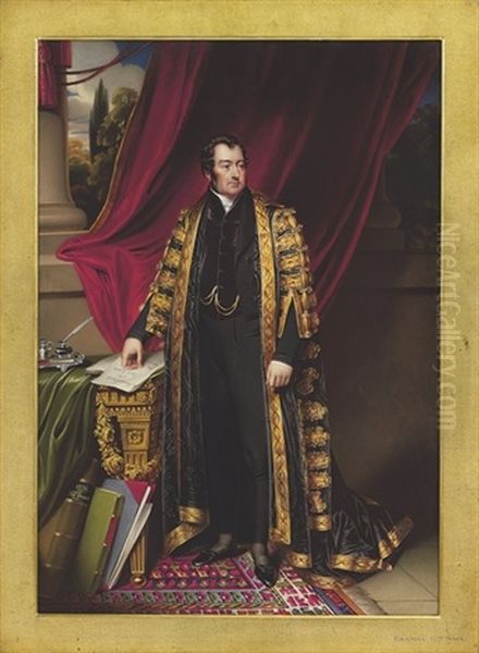 John Charles Spencer, Viscount Althorp, 3rd Earl Spencer Mourning Suit Oil Painting by Henry-Pierce Bone