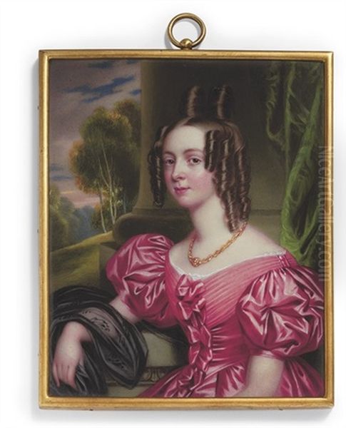 Caroline Lavinia Lyttelton Oil Painting by Henry-Pierce Bone