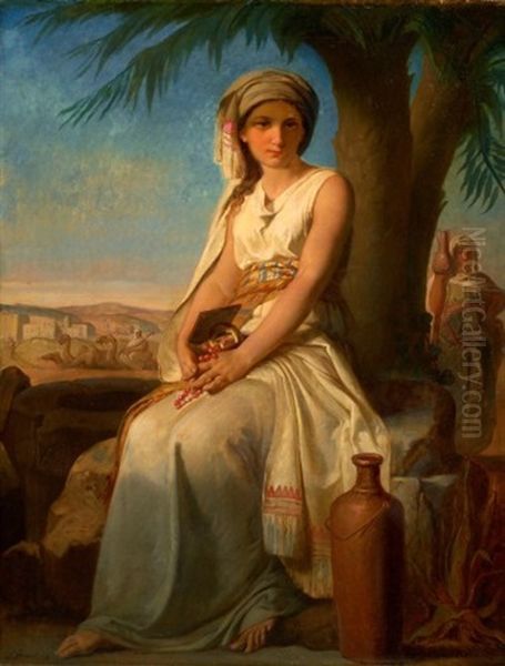 Jeune Orientale Oil Painting by Jacques-Louis Bonet