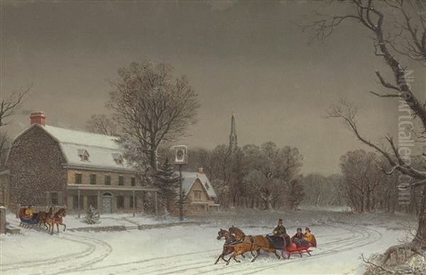 Anthony Wayne House, Paoli, Pennsylvania Oil Painting by William van de Bonfield