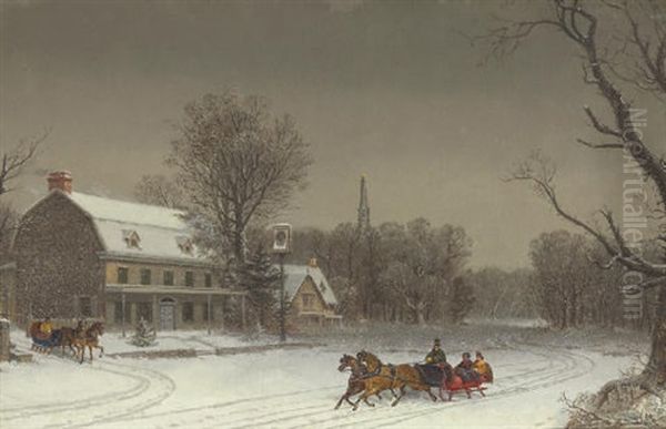 Anthony Wayne House, Wayne, Pennsylvania Oil Painting by William van de Bonfield