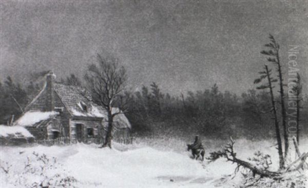 A Northeast Drift Oil Painting by William van de Bonfield