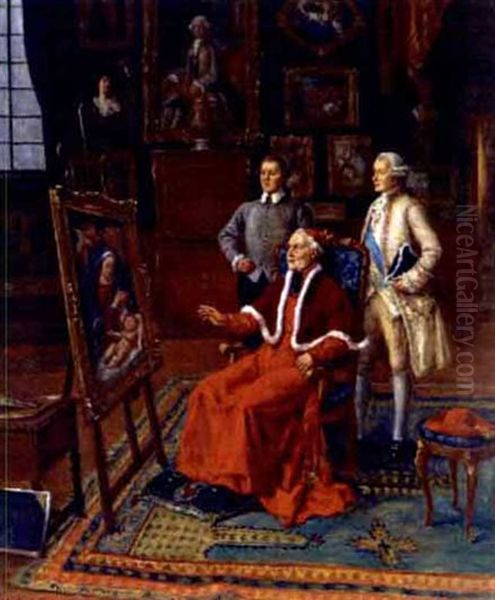 The Cardinal's Opinion Oil Painting by Gaston Bonfils