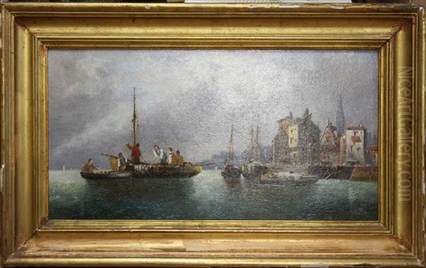 Peche En Mediterrannee (2 Works) Oil Painting by Ferdinand Bonheur