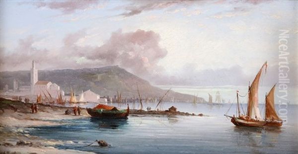 Port Anime Oil Painting by Ferdinand Bonheur