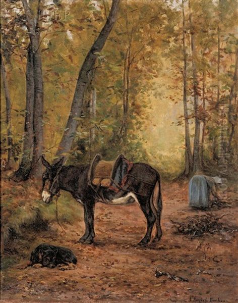 Gathering Faggots Oil Painting by Juliette Peyrol Bonheur