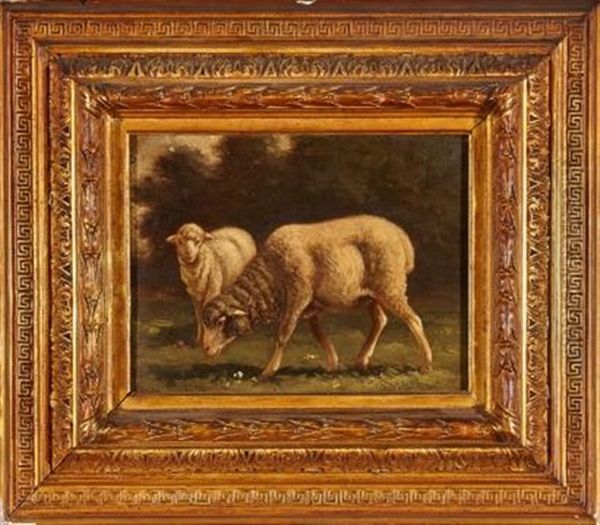 Mouton Et Agneau Oil Painting by Rosa Bonheur