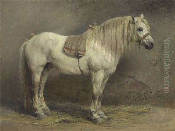 A White Horse by Rosa Bonheur