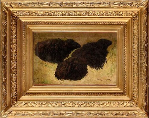 Les Moutons Noirs Oil Painting by Rosa Bonheur