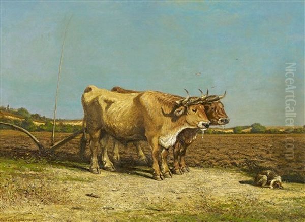 Ochsengespann Oil Painting by Rosa Bonheur