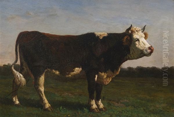 King Of The Herd Oil Painting by Rosa Bonheur