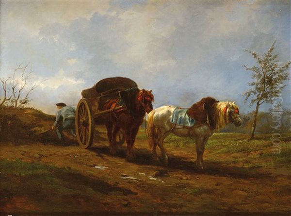 Le Fardier Oil Painting by Rosa Bonheur