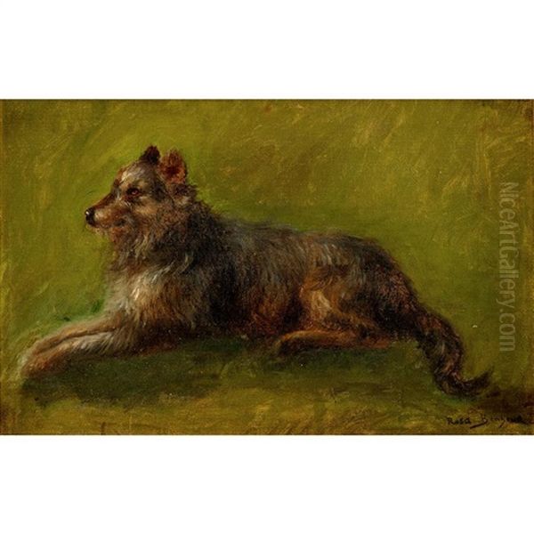 Hound At Rest Oil Painting by Rosa Bonheur