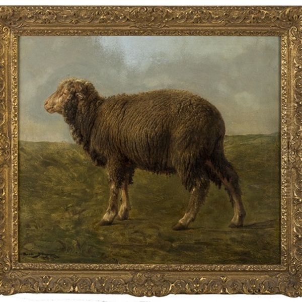 Sheep In A Landscape Oil Painting by Rosa Bonheur