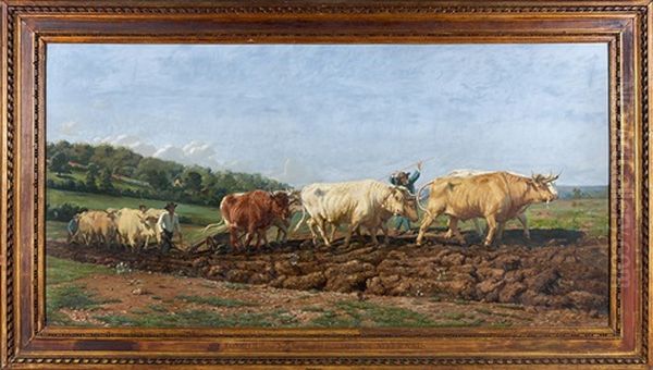 Labourage Oil Painting by Rosa Bonheur