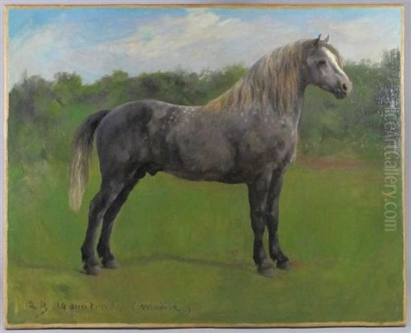 Madere, Etalon Gris Pommele Oil Painting by Rosa Bonheur