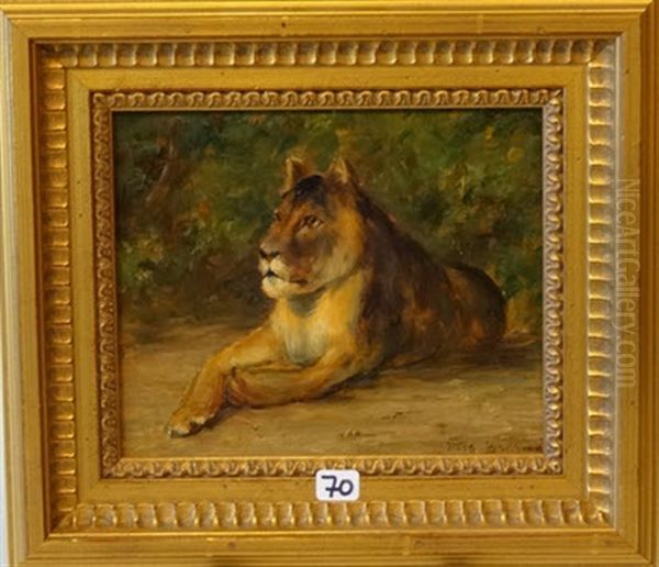 La Lionne Oil Painting by Rosa Bonheur