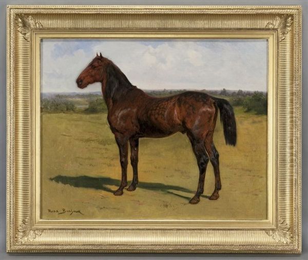 Horse In A Landscape Oil Painting by Rosa Bonheur