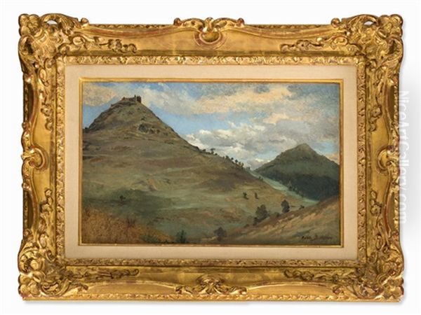 Oil Study Of The Montsegur Oil Painting by Rosa Bonheur