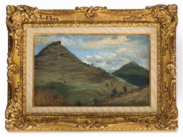 Oil Study Of The Montsegur Oil Painting by Rosa Bonheur