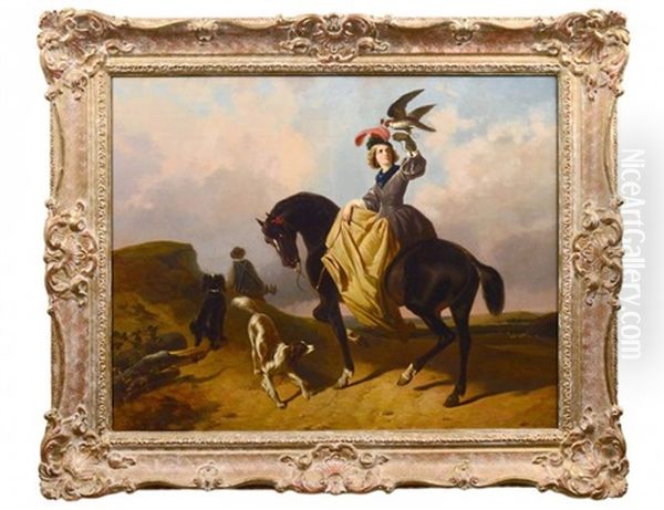 The Falconeer Oil Painting by Rosa Bonheur