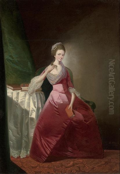 Portrait Of A Lady Oil Painting by Edward Alcock