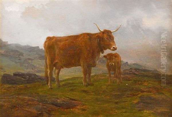 Highland Cattle Oil Painting by Rosa Bonheur