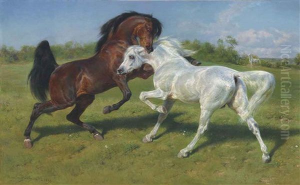 The Duel Oil Painting by Rosa Bonheur