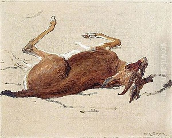 Daguet Abattu Oil Painting by Rosa Bonheur