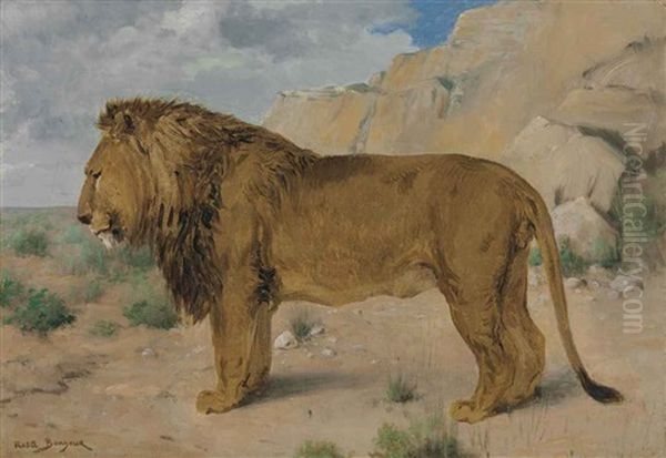 Study Of A Lion Oil Painting by Rosa Bonheur