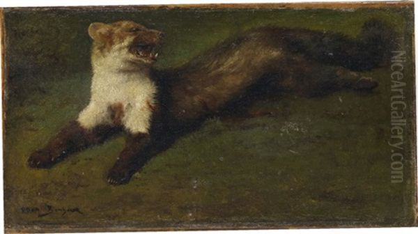 Hermine Oil Painting by Rosa Bonheur