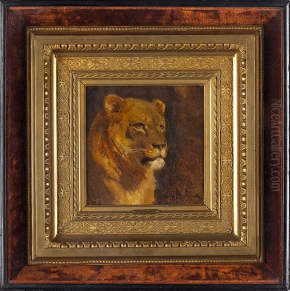 Lioness Oil Painting by Rosa Bonheur