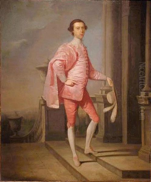 Portrait Of Giles Bridges, Duke Of Chandos Oil Painting by Edward Alcock