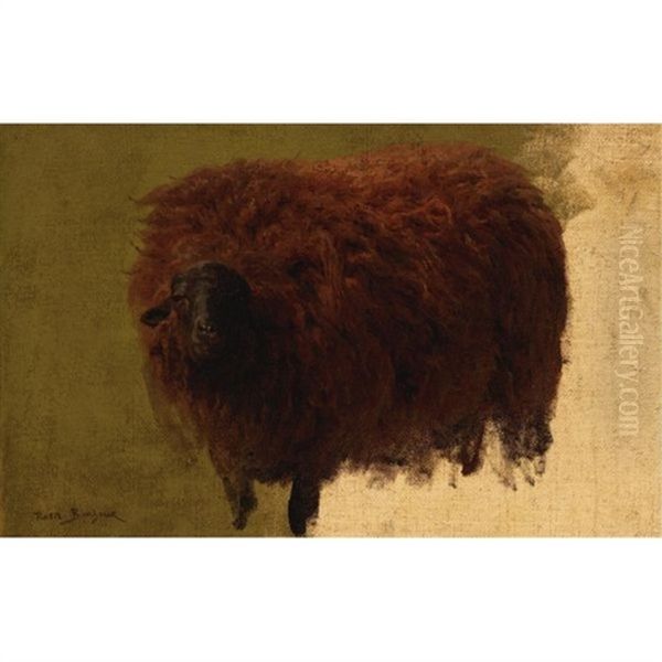 Large Wooly Sheep - Wether Oil Painting by Rosa Bonheur