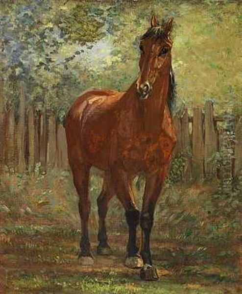 Hesteportraet Oil Painting by Rosa Bonheur