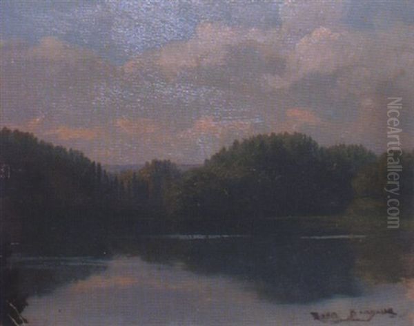 Bords De Riviere Oil Painting by Rosa Bonheur