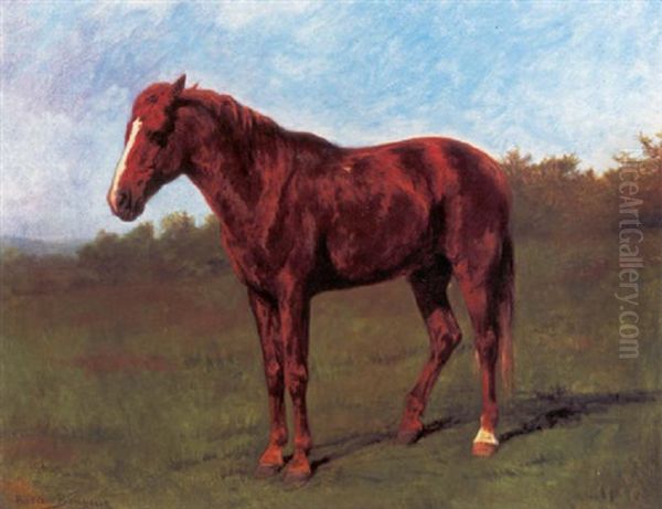 Cheval Station Oil Painting by Rosa Bonheur