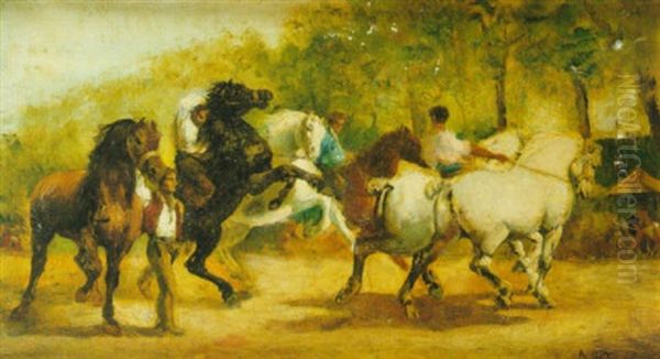 En La Feria Oil Painting by Rosa Bonheur