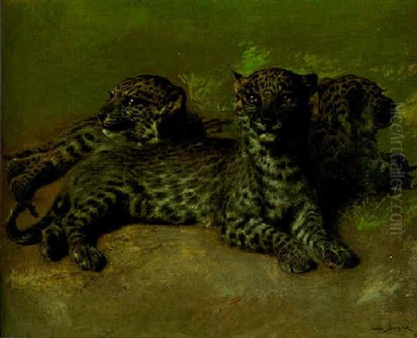 Persian Leopards by Rosa Bonheur