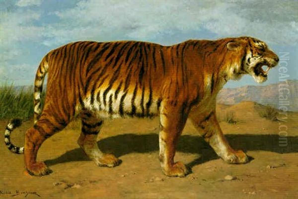 Royal Tiger Oil Painting by Rosa Bonheur